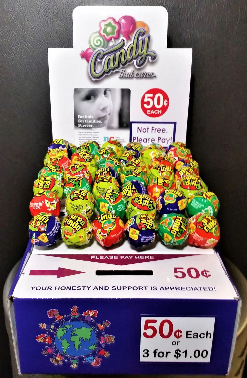 Honor Box with lollipops