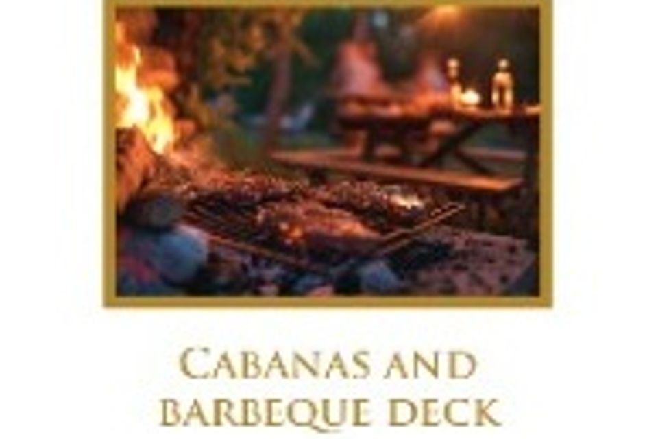 12. cabanas and barbeque deck