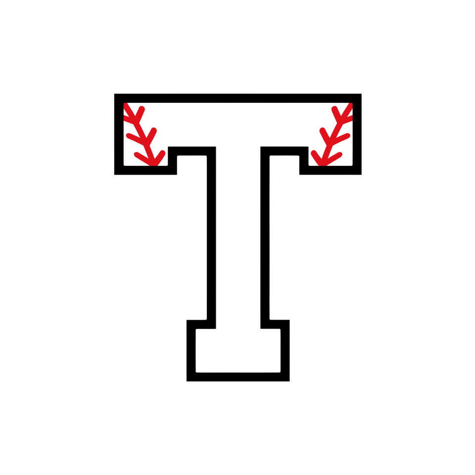 Sports   baseball letter t