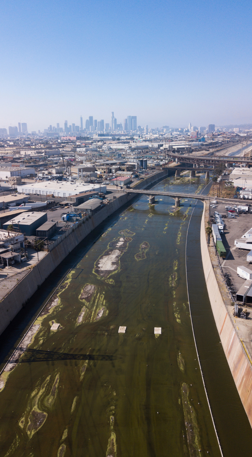 La river water tall