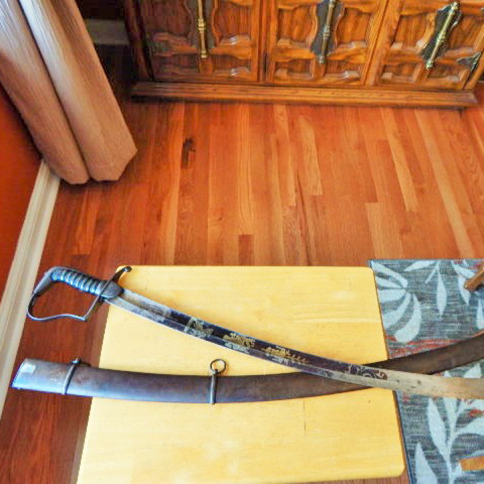 Rare mock horsehead pommel dragoon officer's sword files320170913 21523 6rcw4f