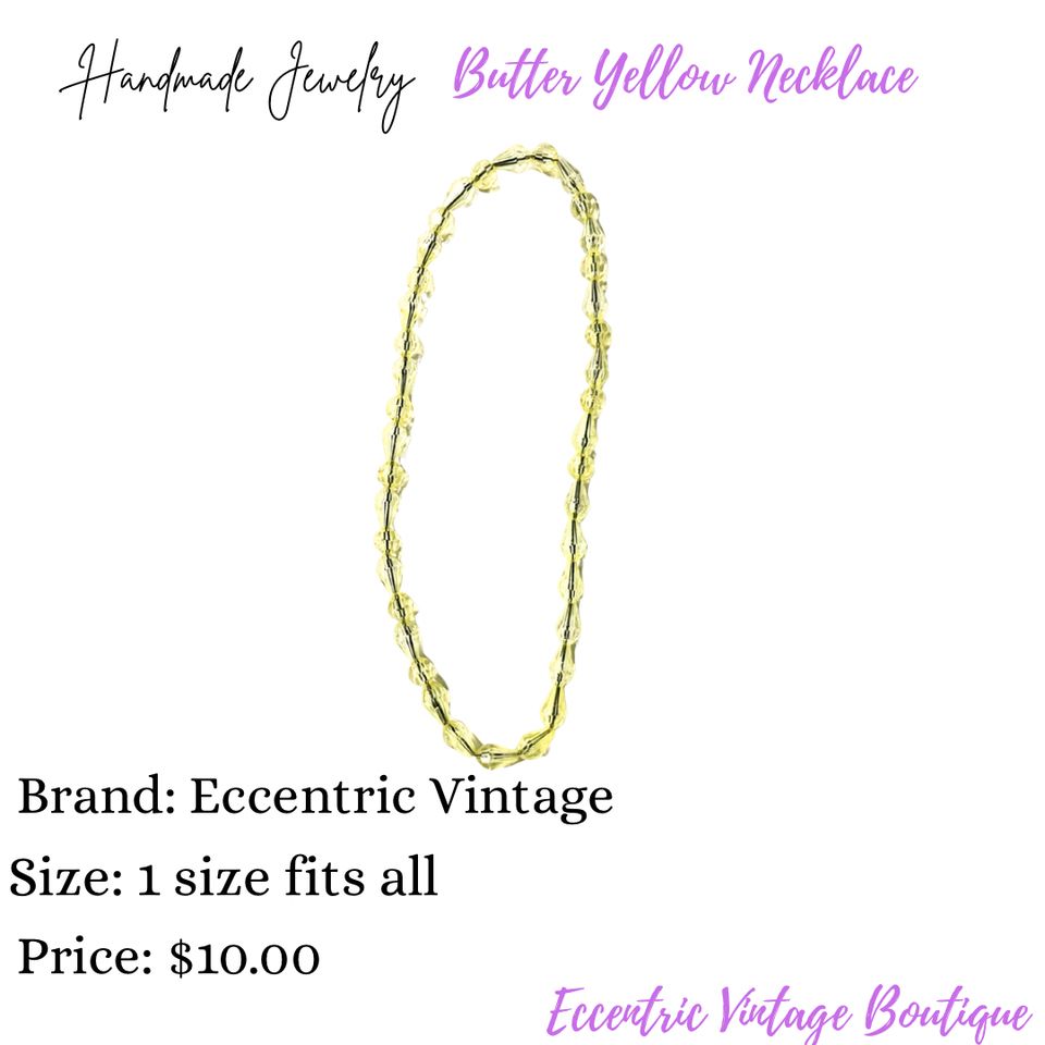 Butter yellow necklace