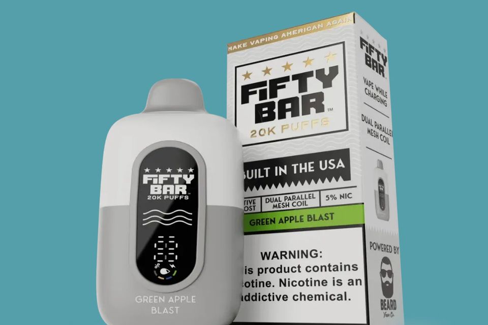 Fifty Bar Green Apple Blast Disposable Vape