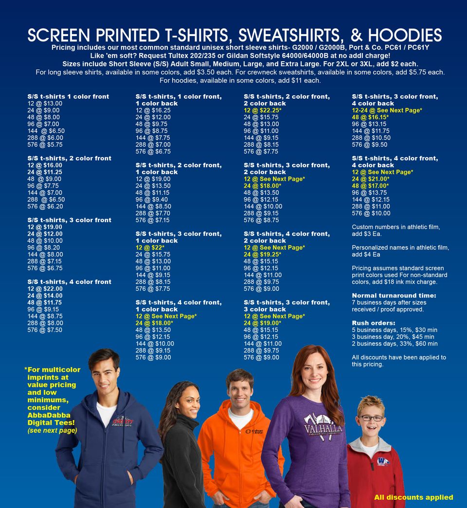Screenprint apparel