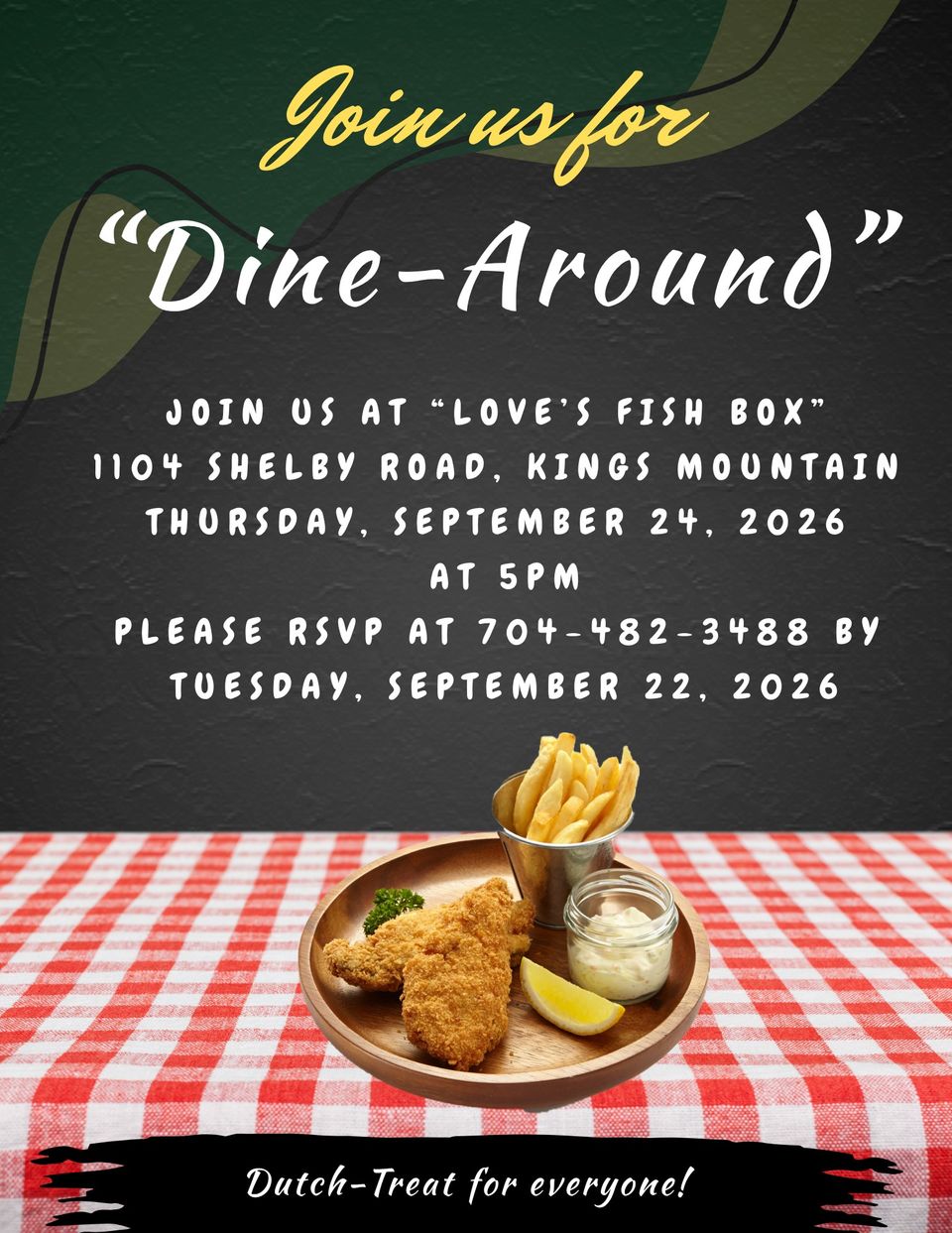 Poster dine around sept. 2026