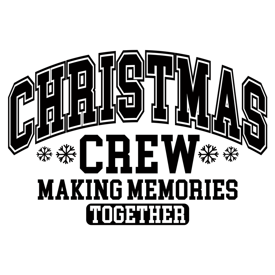 Seasons   christmas christmas crew blk