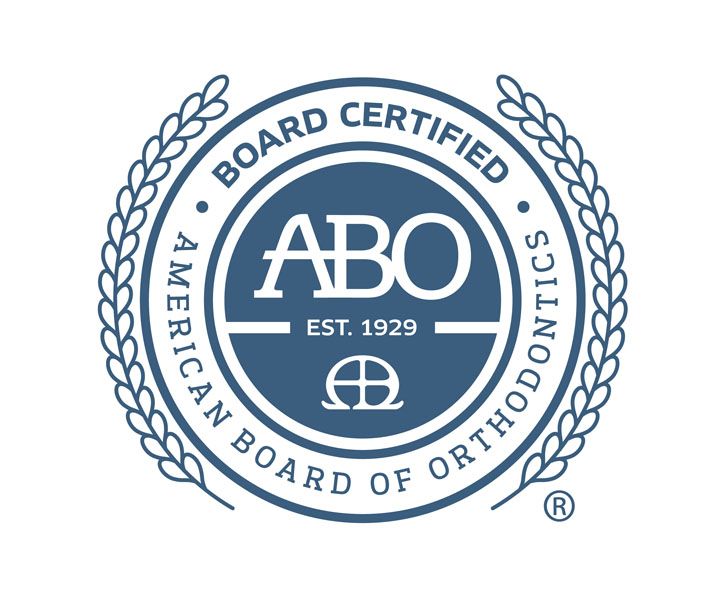 Board certified american board of orthdontics seal
