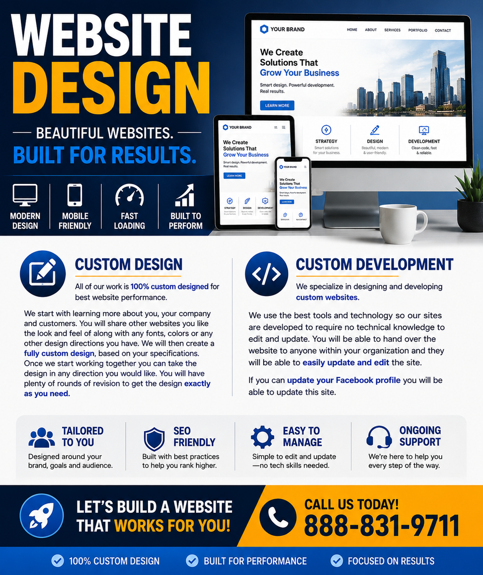 Web design fb ad