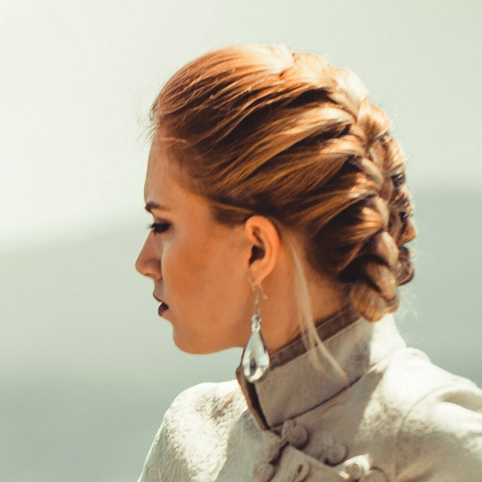 French braid updo