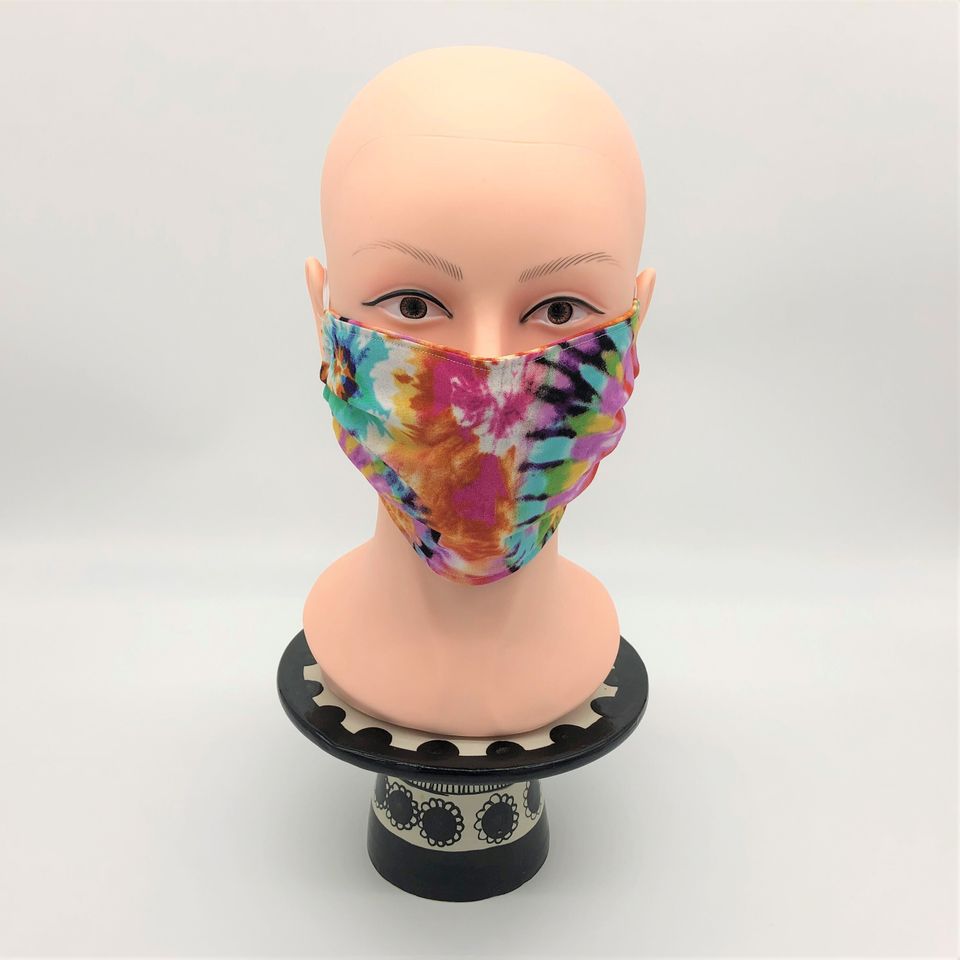 Facial mask tie dye