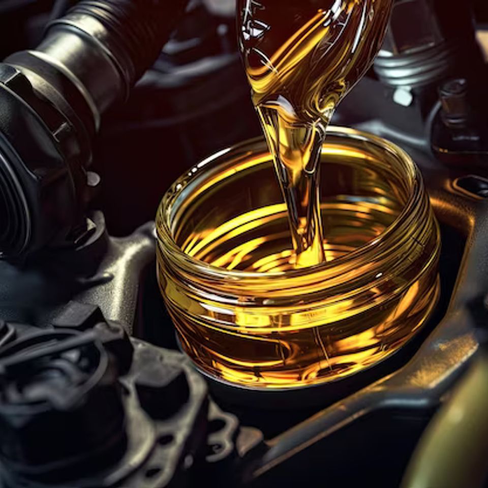 Changing car s engine oil involves filling pouring fresh oil into engine which can be don 908985 16500