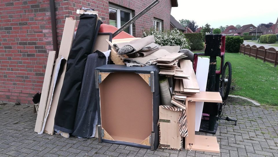 Residential junk and broken furniture