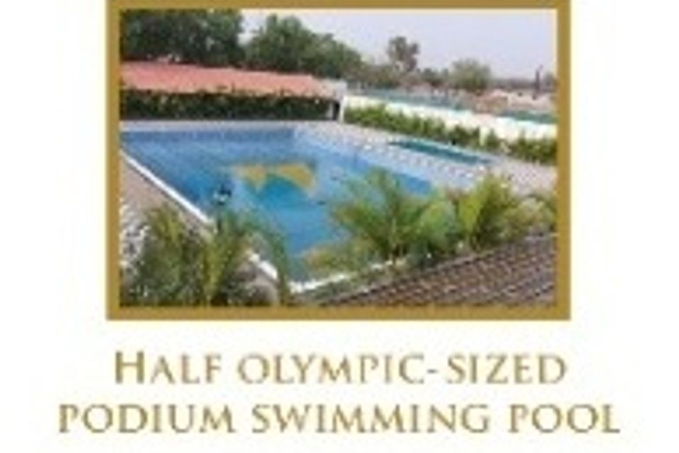 6. half olympic sized podium swimming pool