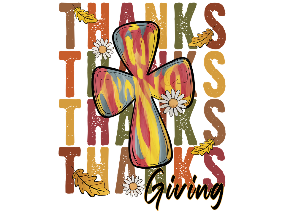 Seasons   thanksgiving  thanks giving with cross2