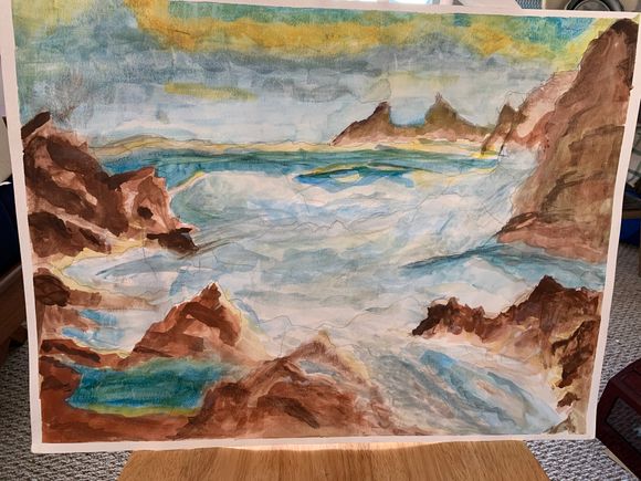 Eric Volkin: Waves. Pastel