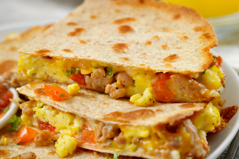 Pd breakfast quesadilla