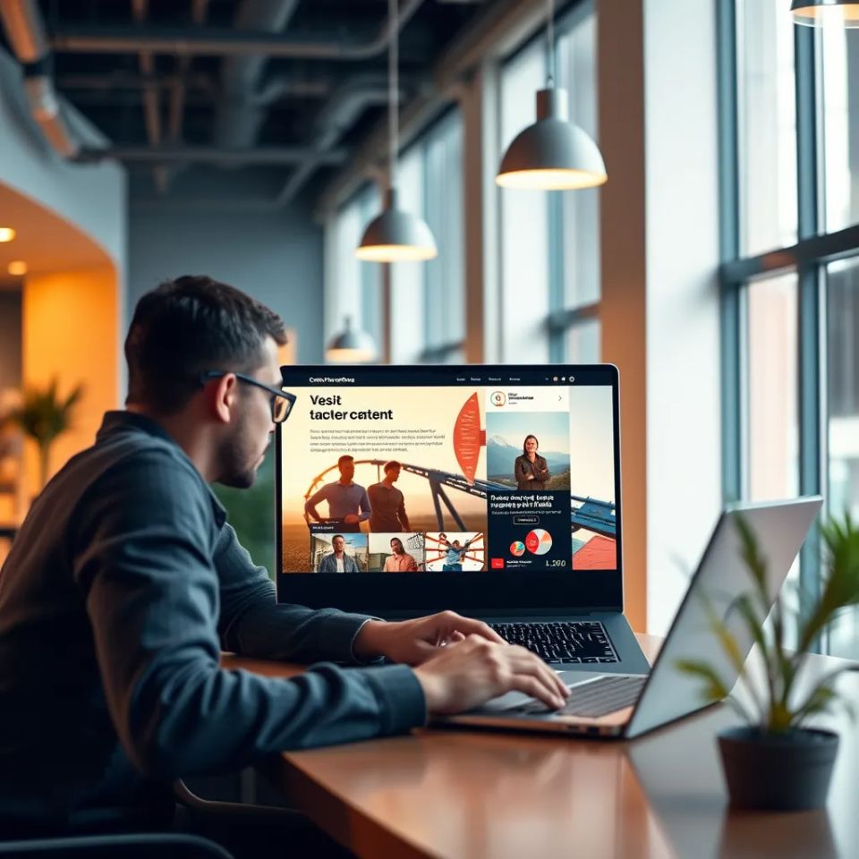 A vibrant  modern office with  e1809ade6a3dcda6
