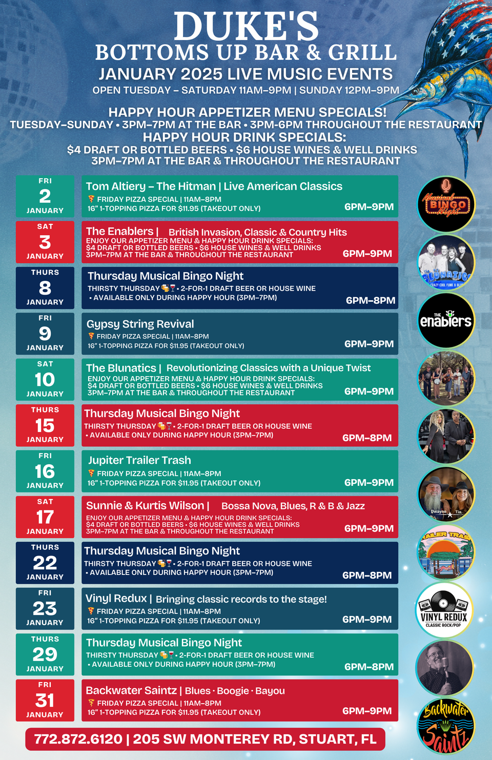 Dukes upcoming events post