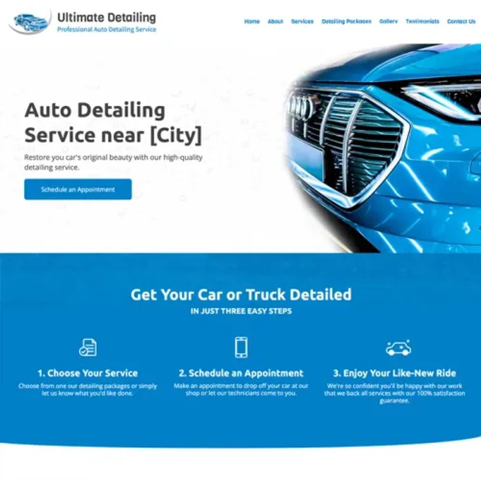 Best auto detailing website design theme original original