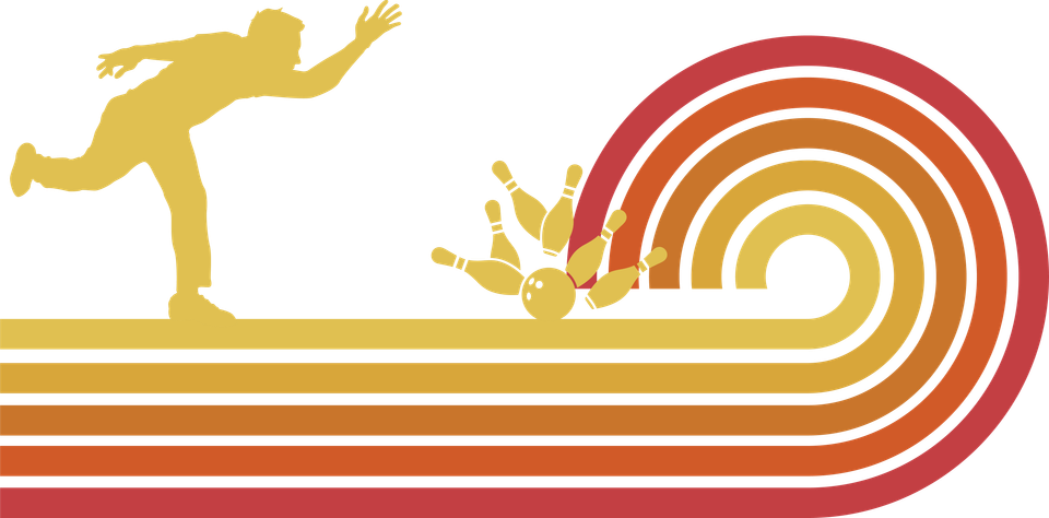 Bowling   retro sunset graphics 24