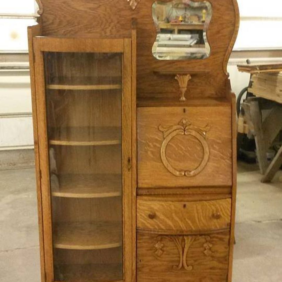 After picture of curio cabinet