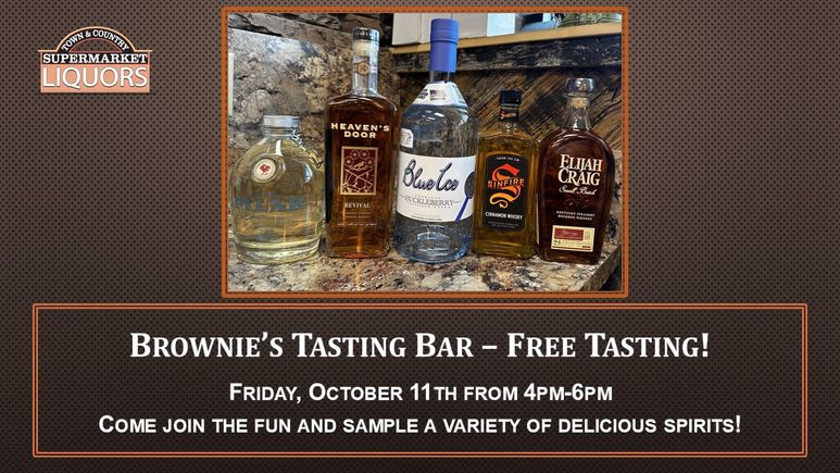 Free tasting 10 11 24