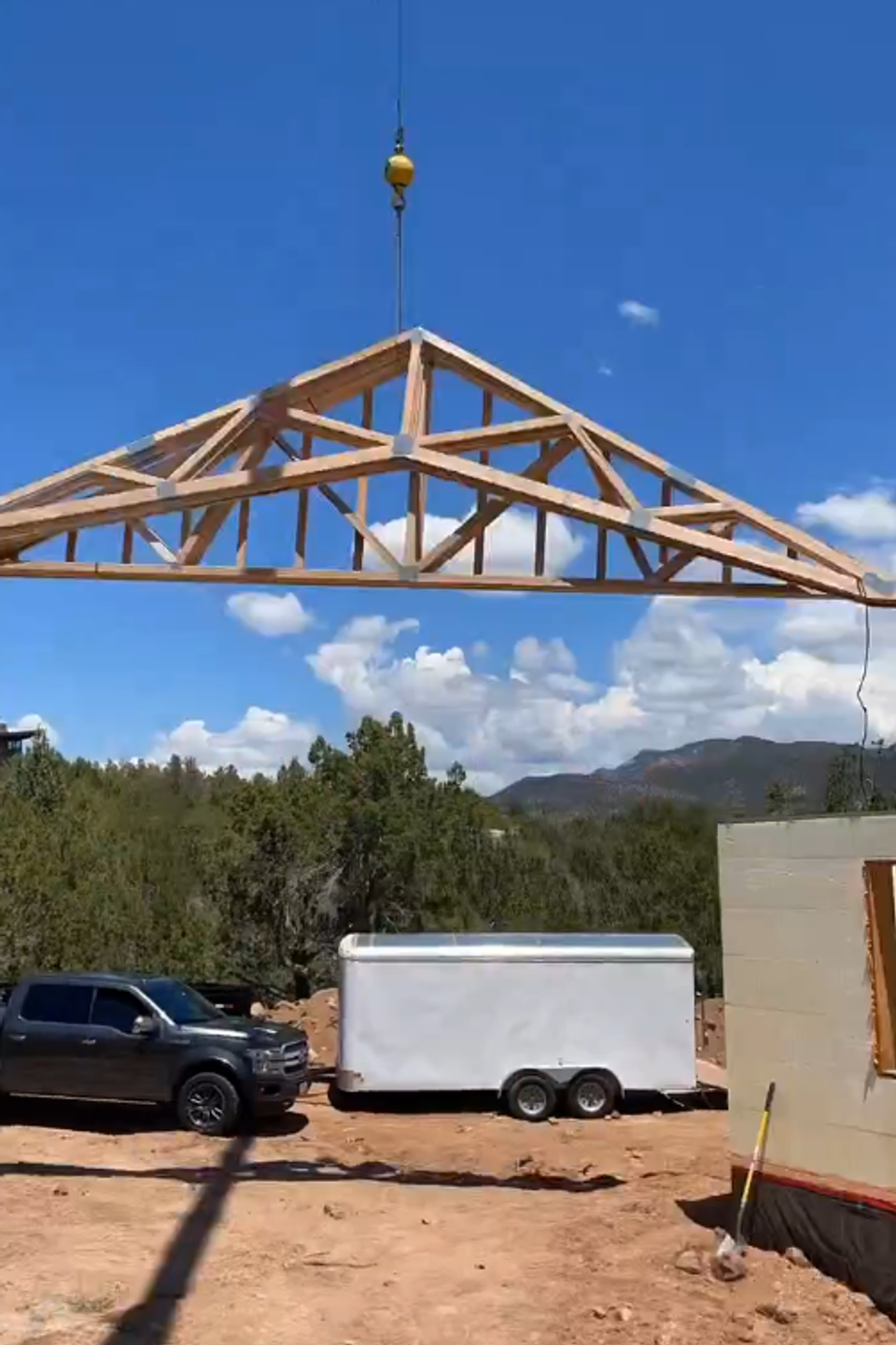 Truss setting