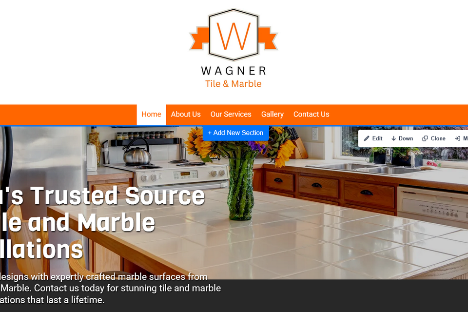 Wagner tile   marble header