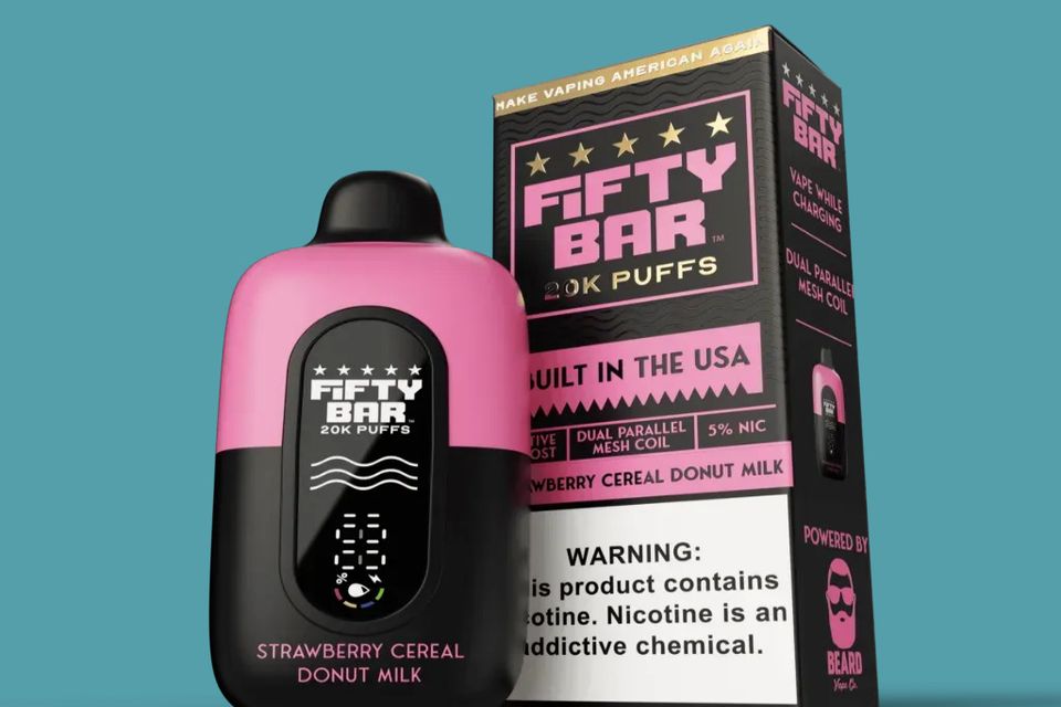 Fifty Bar Strawberry Cereal Donut Milk Disposable Vape