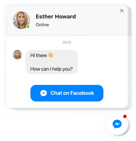 Facebook messager chatbot webspace launcher