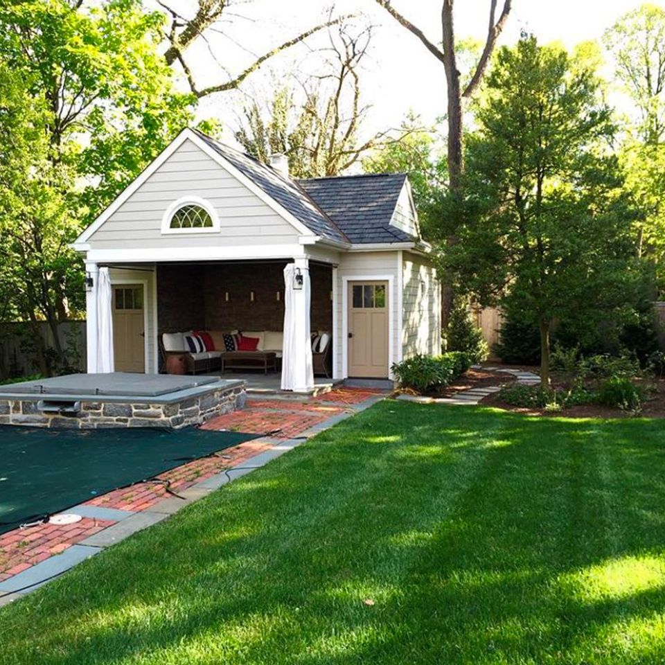 Estadt pool house addition by HC Group Construction, Morgantown, PA
