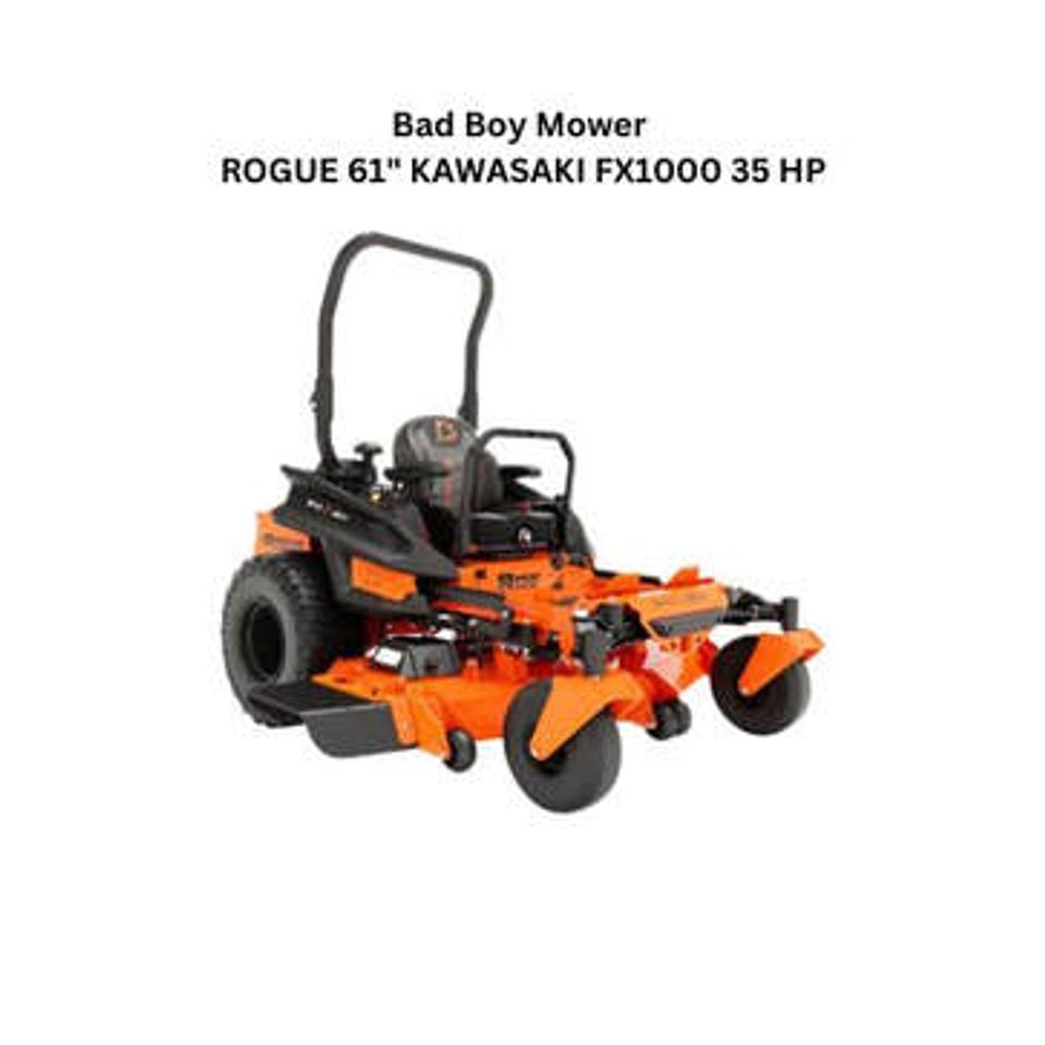 1 bad boy mower rogue 61 kawasaki fx1000 35 hp