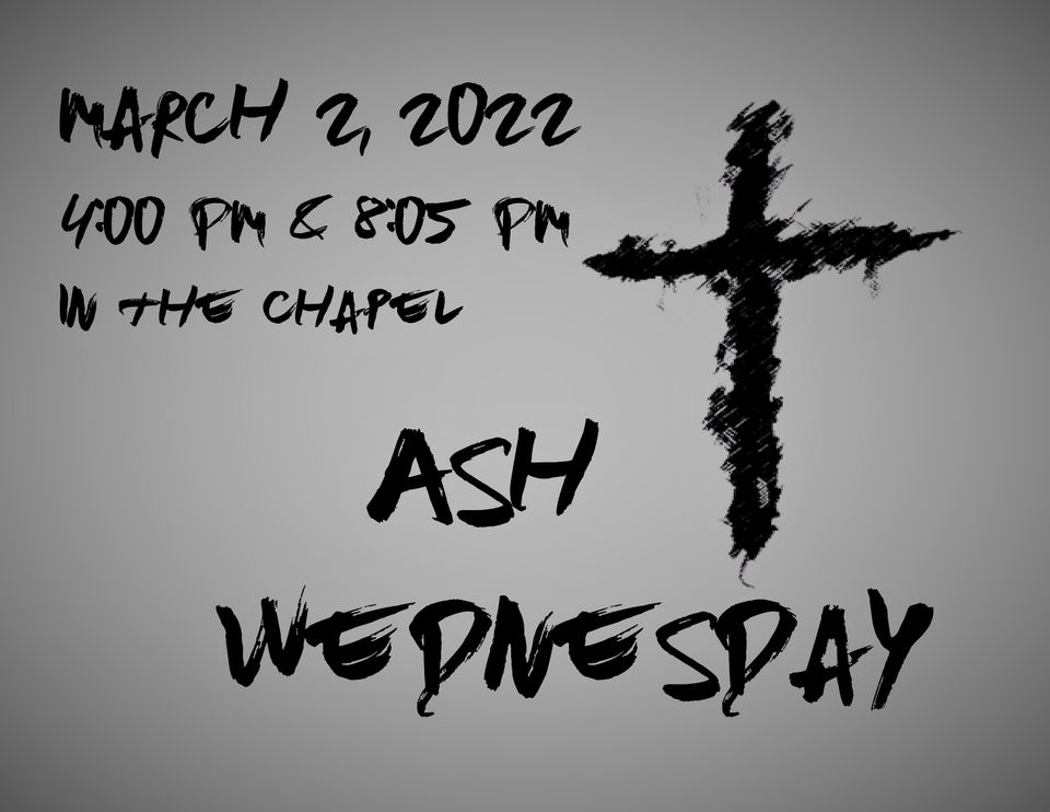 Ash wednesday times 2022