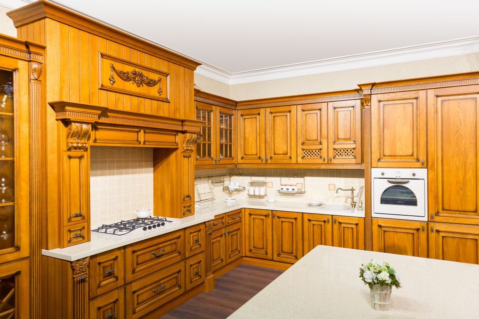 Custom wooden cabinetry