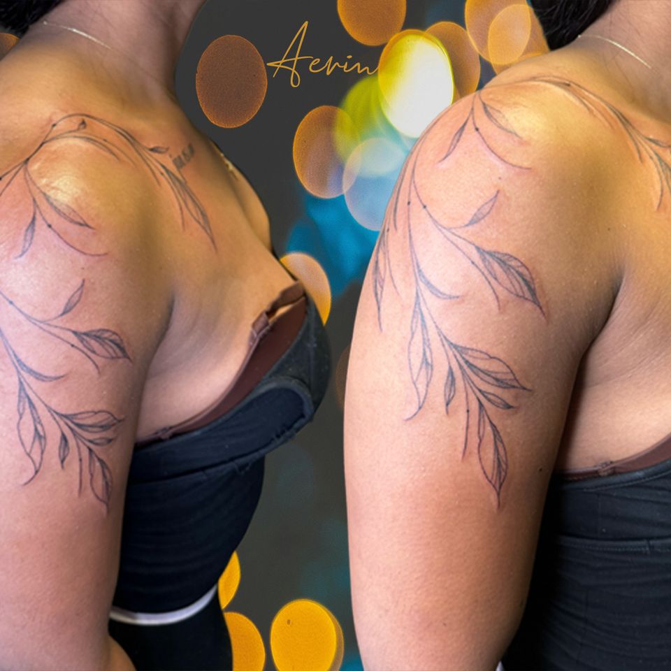 Aerin flowers shoulder