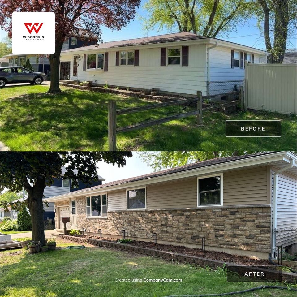 Vinyl siding replacement install norandex appleton wi