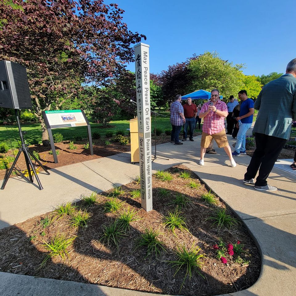 Rotary peace pole dedication 7