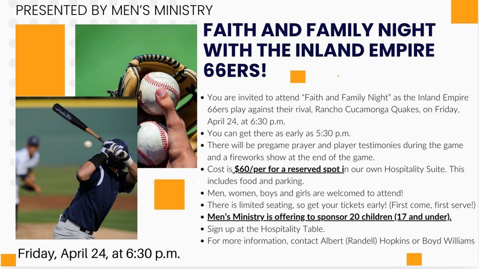 Faith and family night 66ers 2026