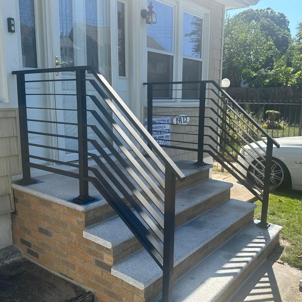 Front Door Stairs Iron Hand Rails