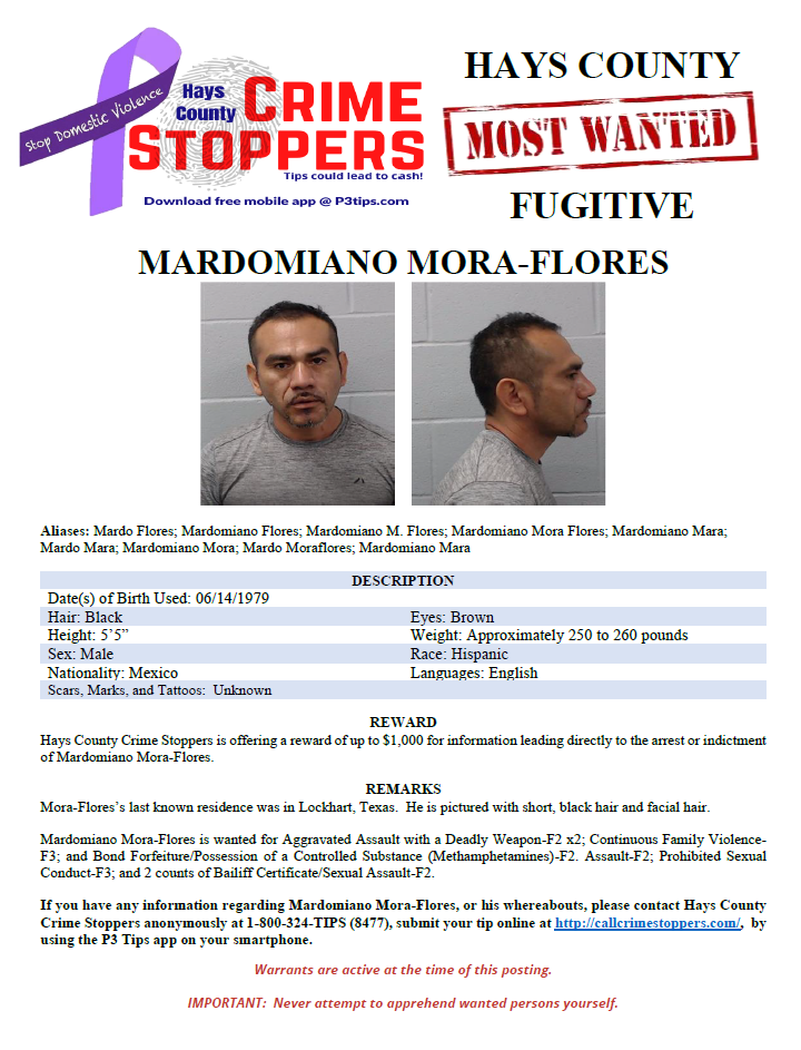 Wanted poster mora flores