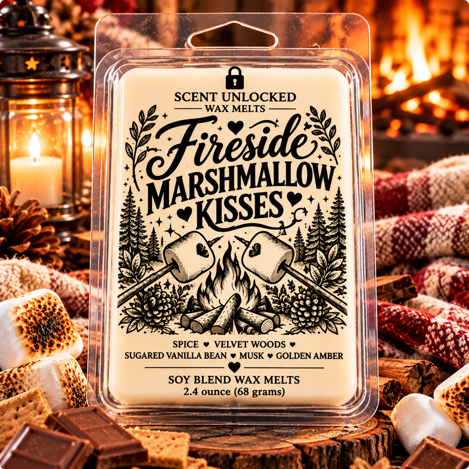 Fireside marshmallow kisses wax melts