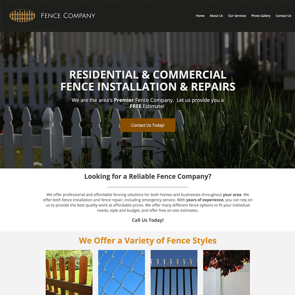 Fence company website design theme20171102 21770 1a8jmc0