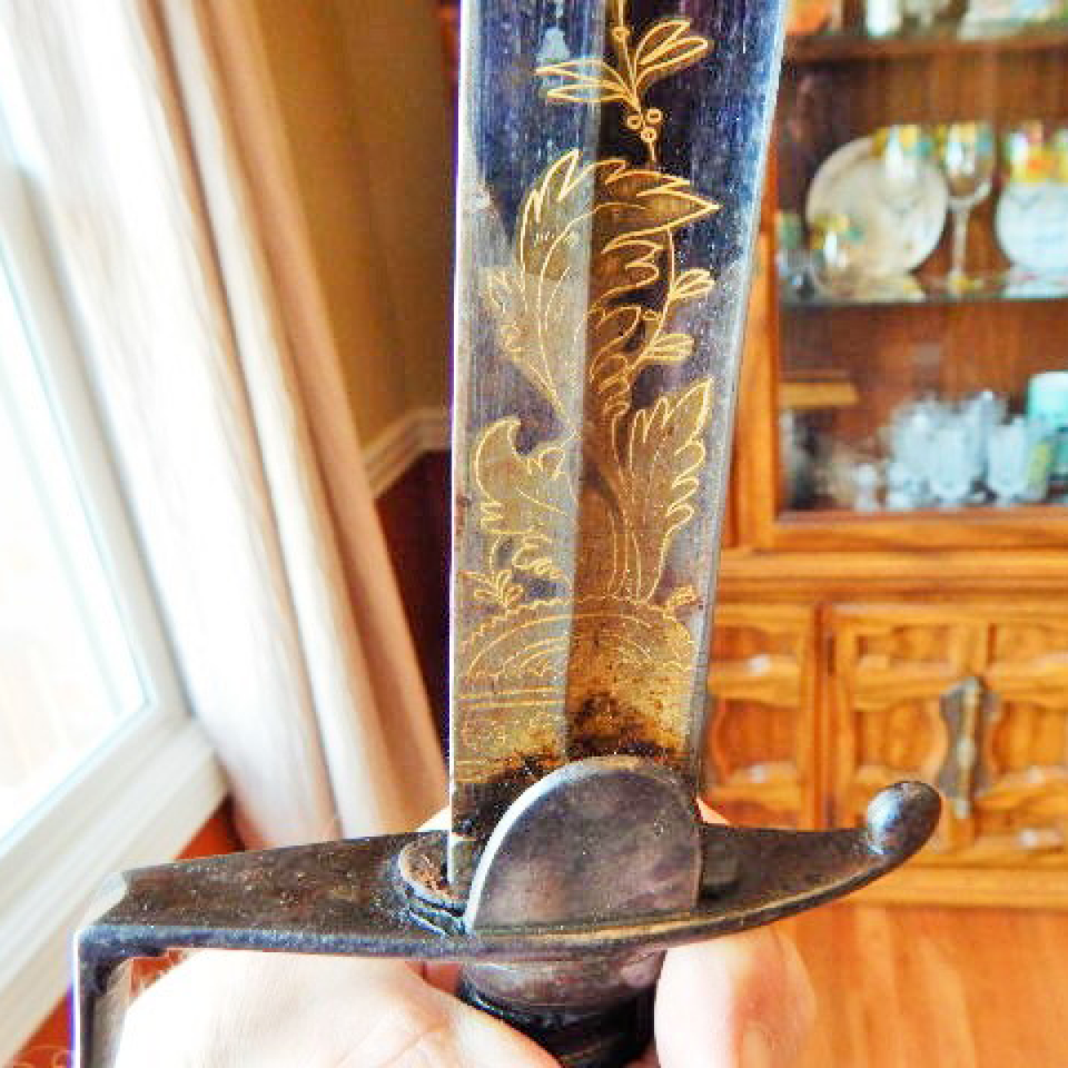 Rare mock horsehead pommel dragoon officer's sword files220170913 2474 7t365c