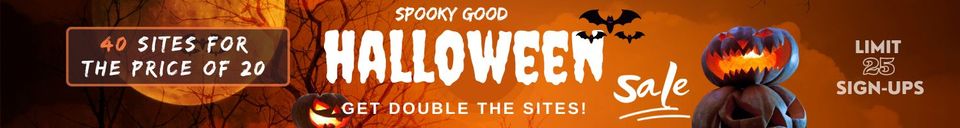 Siteswan october promotion halloween sale header image (1500 x 200 px)