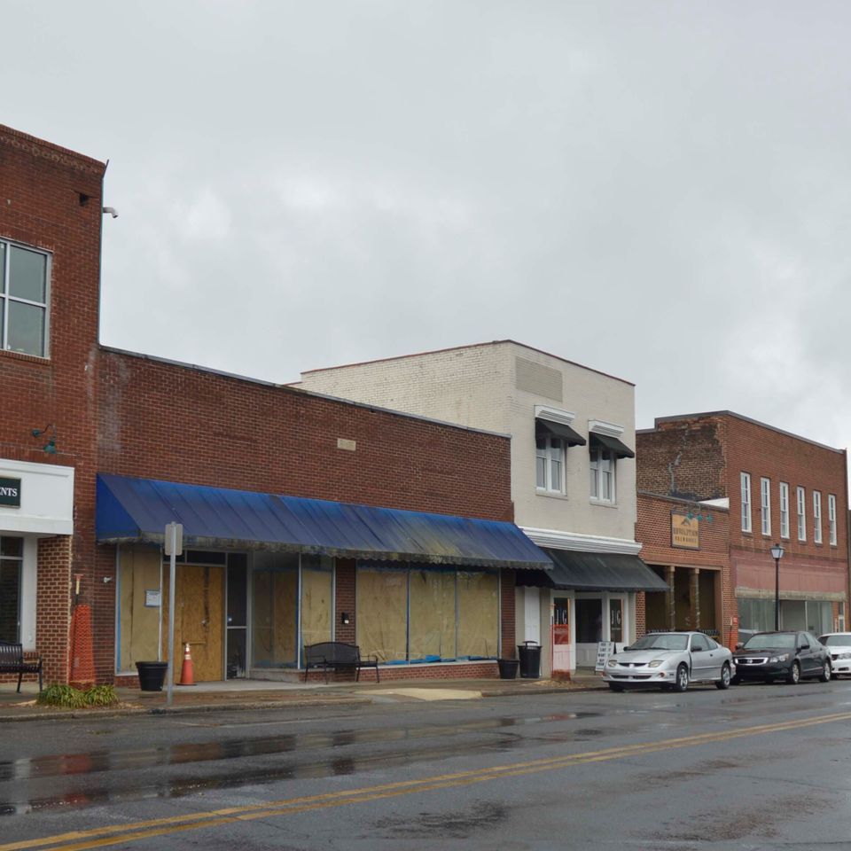 Downtown without trees
