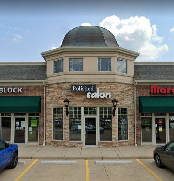 Polished salon outside