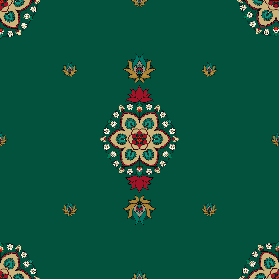 Emerald garden curtains 1