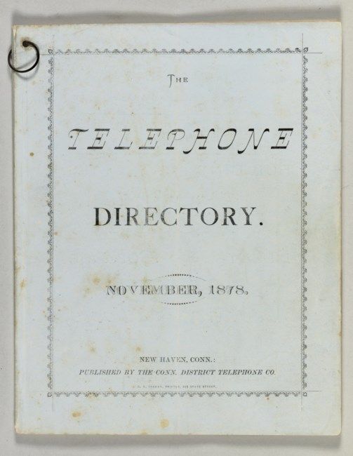 The first phonebook