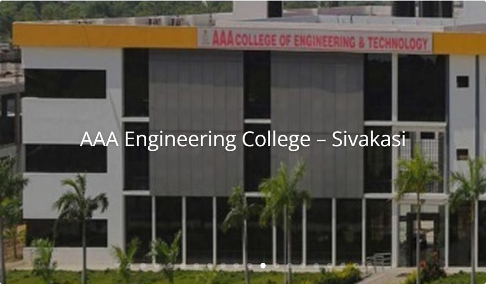 12. aaa engineering college   sivakasi