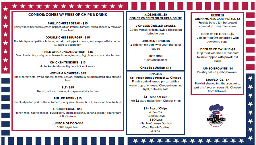 New menu 10 1